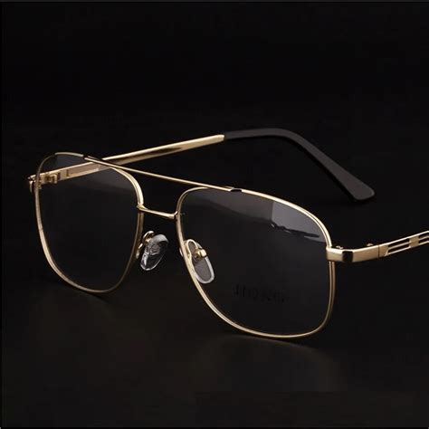 gold frame rectangle men sunglasses|gold eyeglass frames for men.